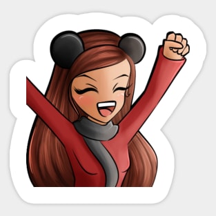 GhostlyMango Hype Emote! Sticker